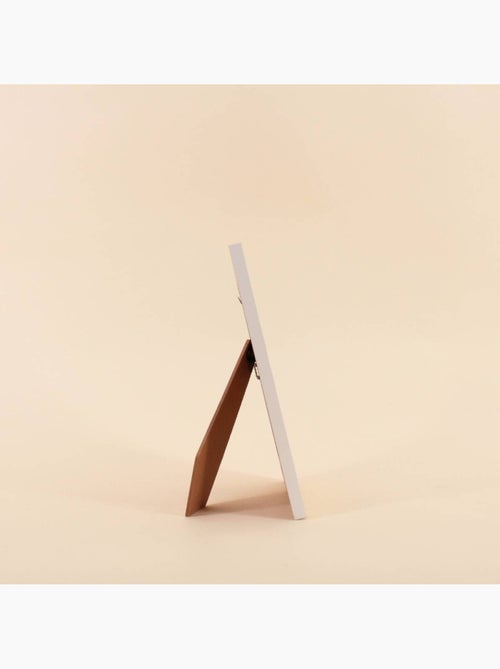 Cadre photo 10x15cm imprimé vichy jaune - Kiabi