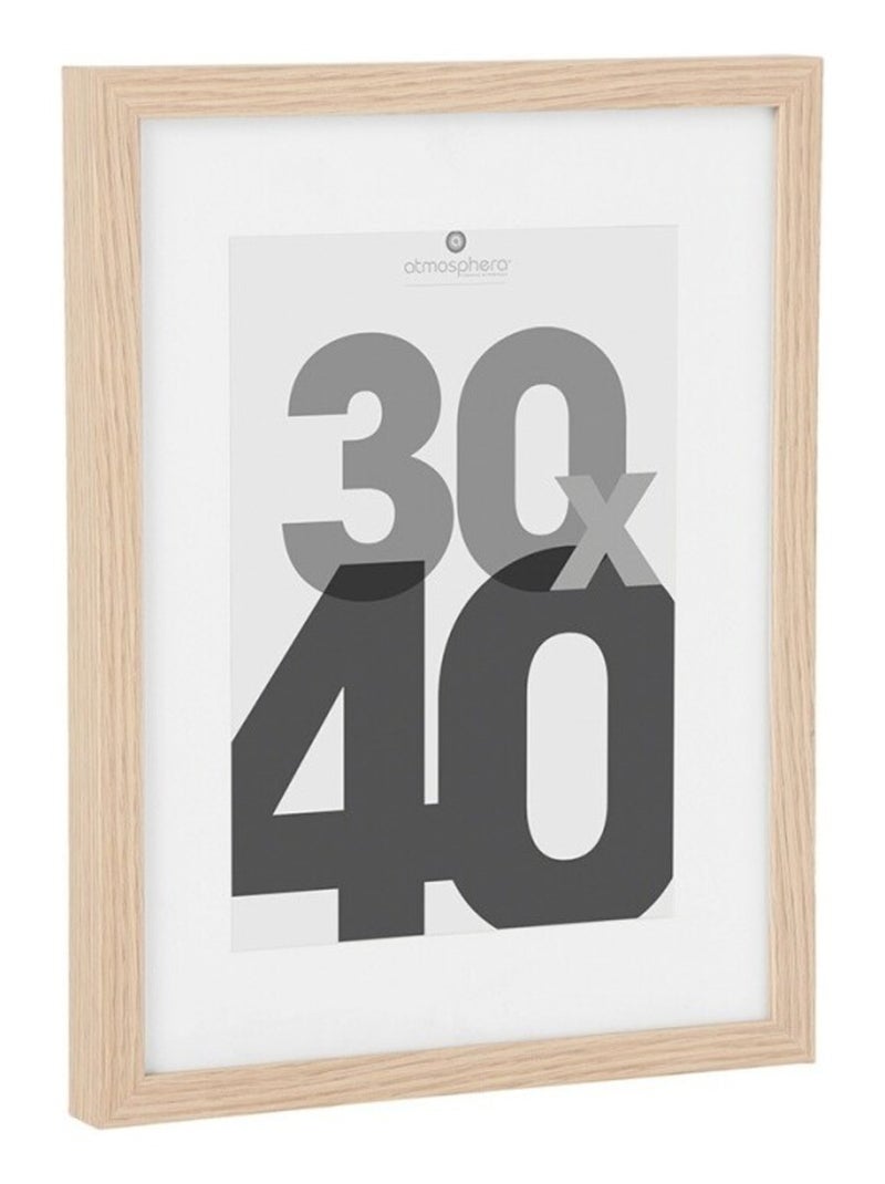 Cadre photo 30x40 cm Eva naturel Beige - Kiabi