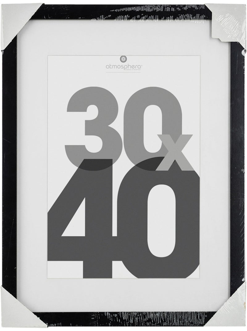 Cadre photo 30x40cm avec passe-partout EVA Noir - Kiabi