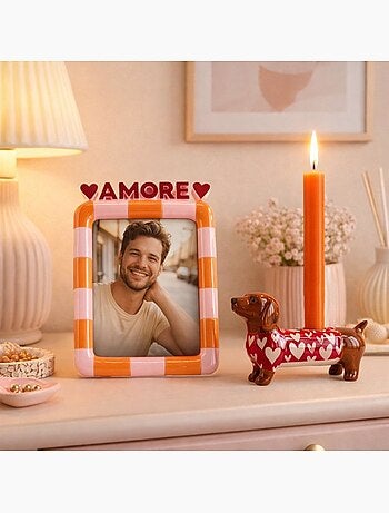Cadre photo 3D Amore coloré 23x16cm