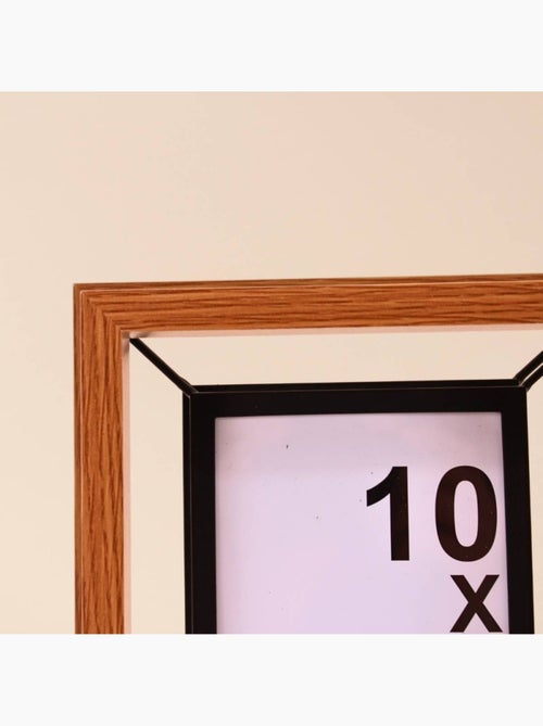 Cadre photo 3D métal noir 10x15cm - Kiabi