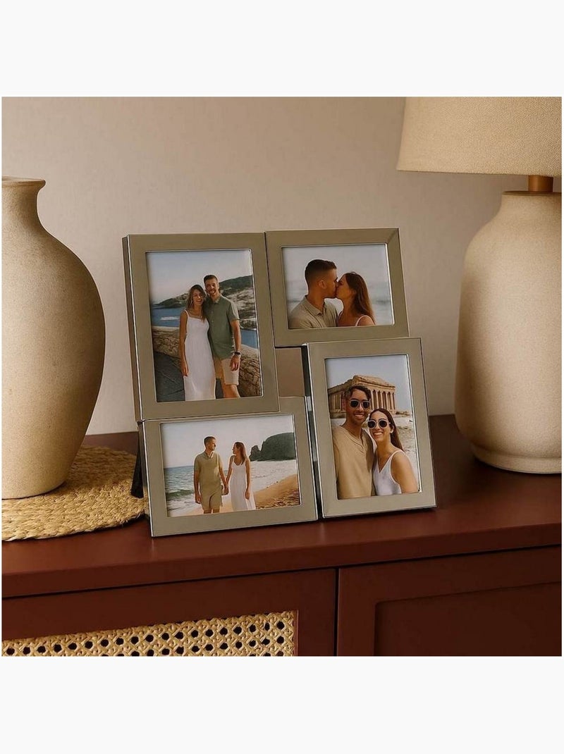 Cadre photo 4 vues 30x30cm Gris clair - Kiabi