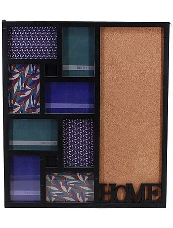 Cadre photo 8 vues "home" 54x48cm