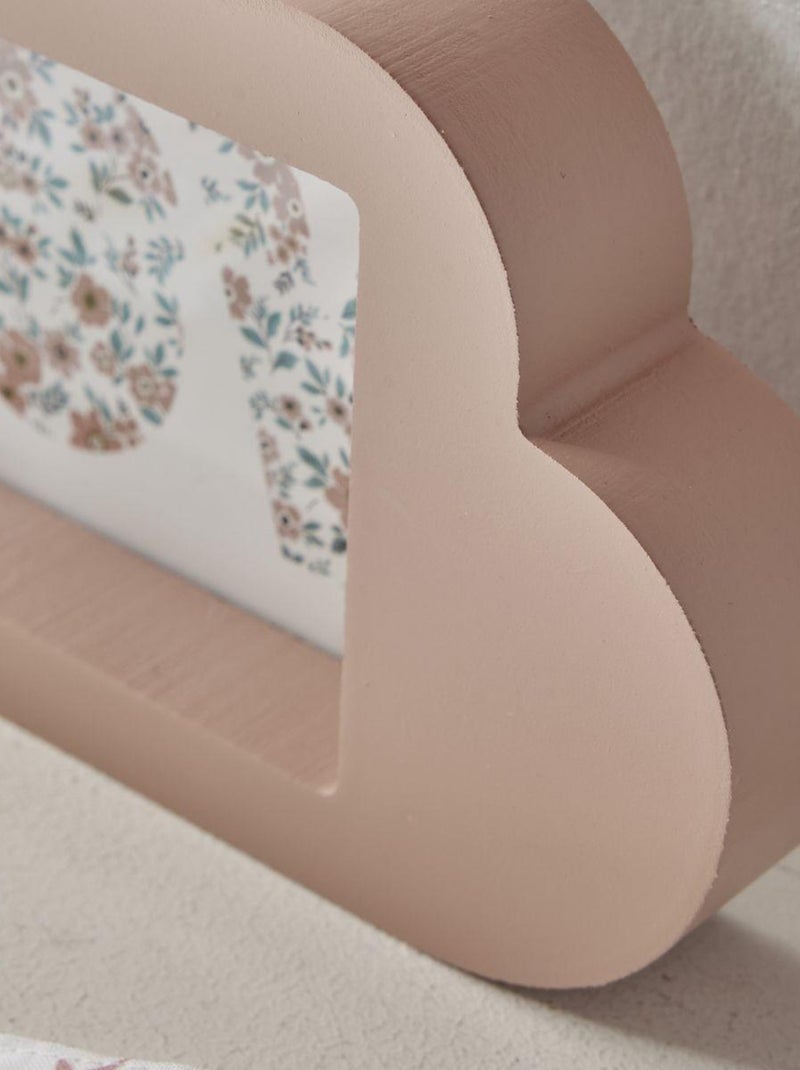 Cadre photo à poser forme arc en ciel LA TETE DANS LES NUAGES Rose - Kiabi