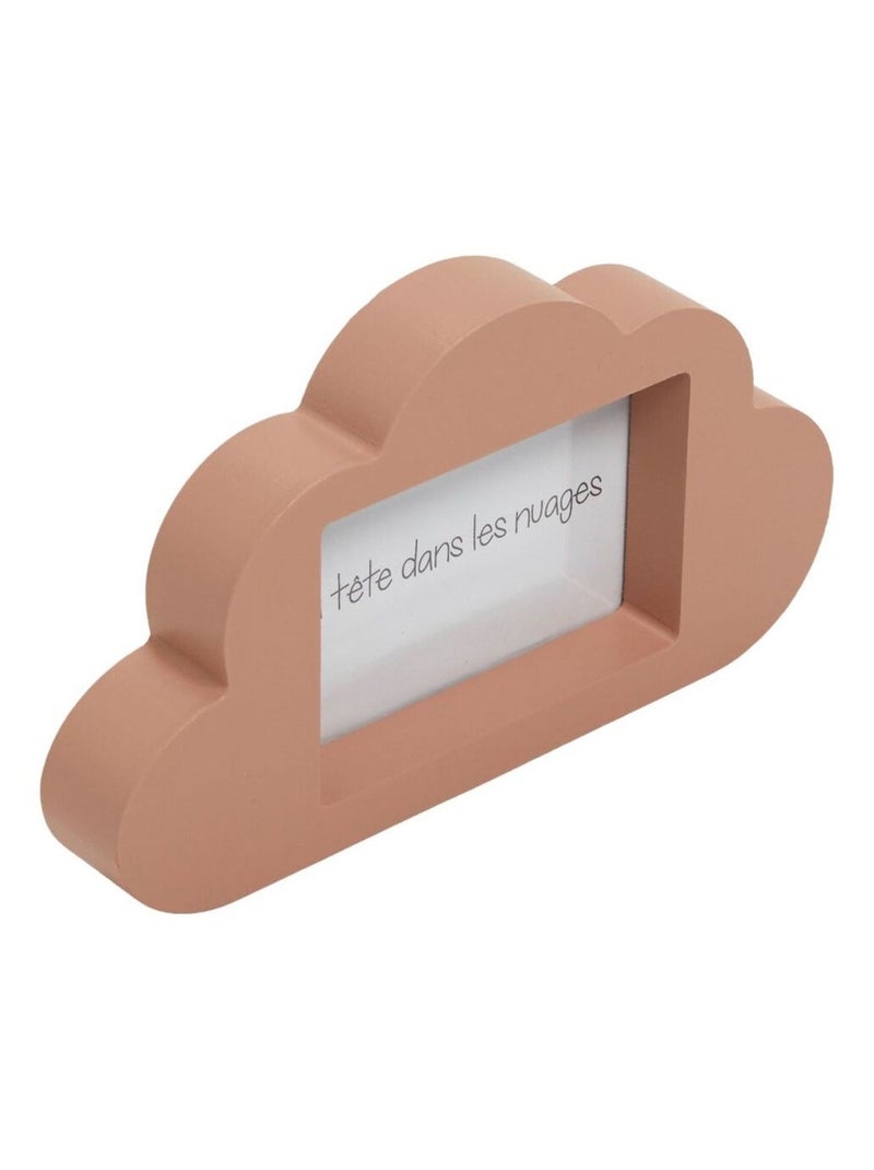 Cadre photo à poser forme arc en ciel LA TETE DANS LES NUAGES Rose - Kiabi