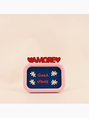 Cadre photo AMORE rose et rouge 10x15cm