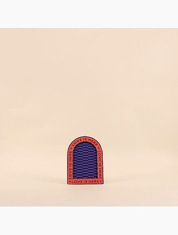 Cadre photo arche moulure laqu?e 14x19cm