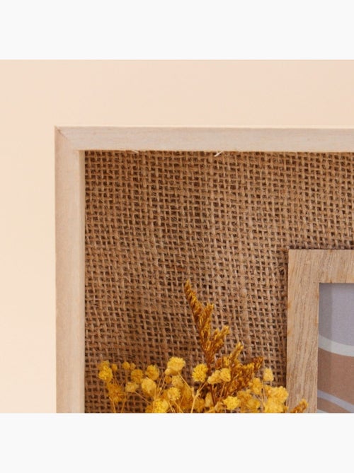 Cadre photo avec fleurs sécheés 24x22cm - Kiabi