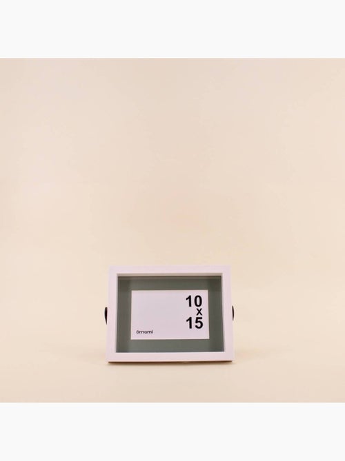 Cadre photo bicolore pied métal 10x15cm - Kiabi