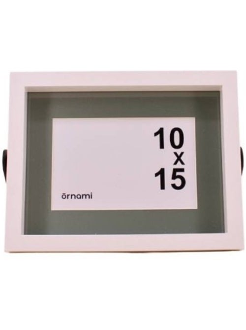 Cadre photo bicolore pied métal 10x15cm - Kiabi