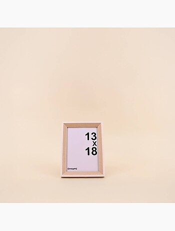 Cadre photo blanc et naturel 13x18cm
