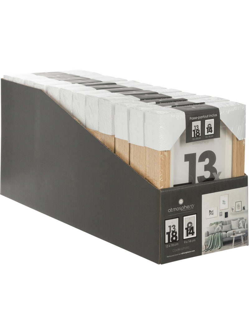 Cadre photo bois "Eva" bois 13x18cm Beige - Kiabi