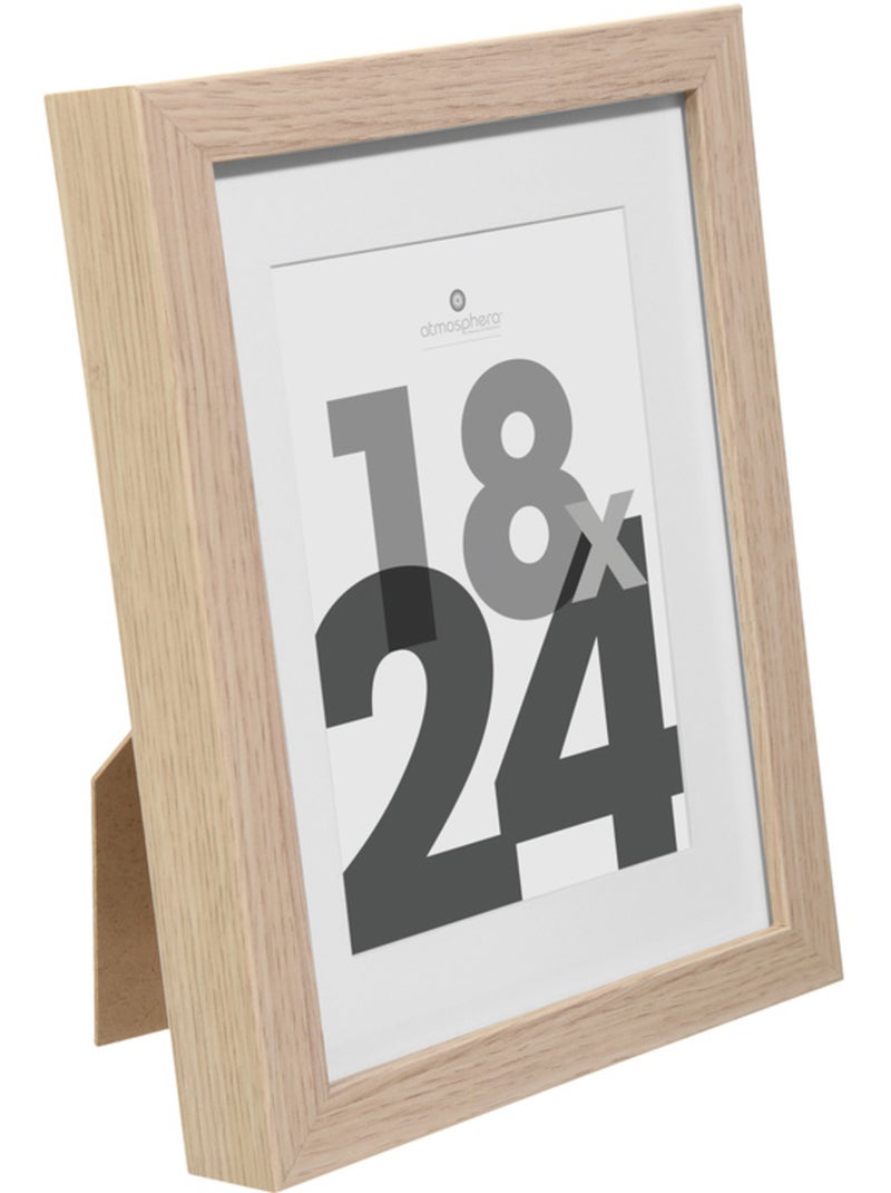 Cadre photo bois "Eva" bois 18x24cm Beige - Kiabi