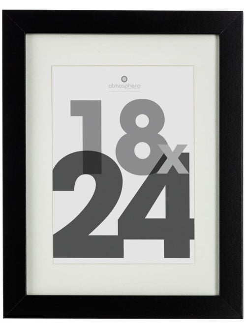Cadre photo bois "Eva" noir 18x24cm - Kiabi