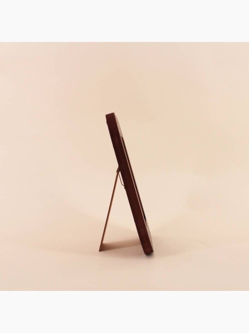 Cadre photo bois structuré 17x22 cm Marron - Kiabi