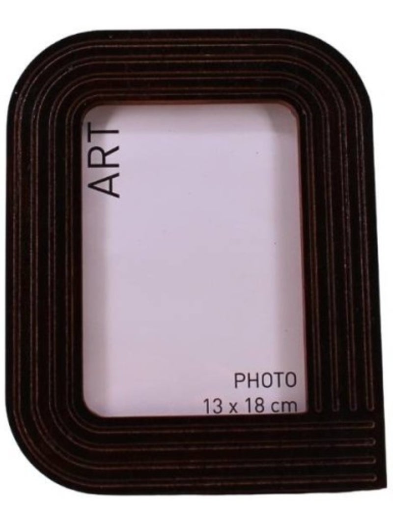 Cadre photo bois structuré 20x25 cm Marron - Kiabi