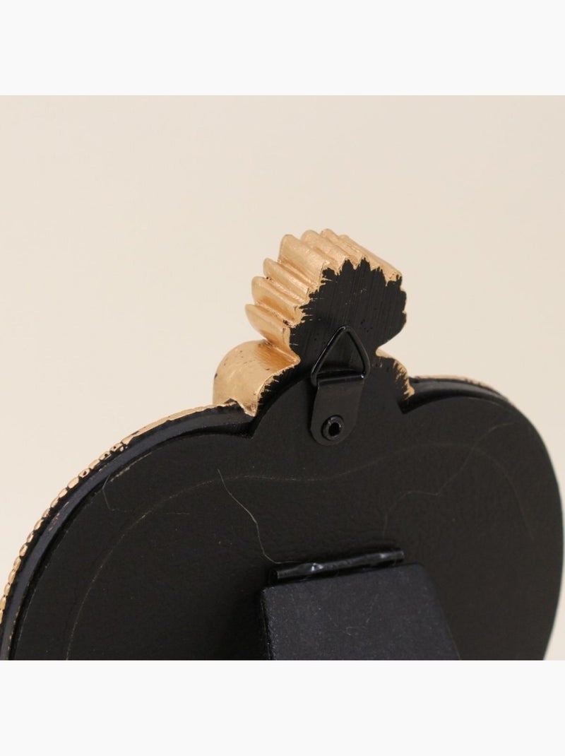 Cadre photo coeur ex voto 15cm Noir - Kiabi