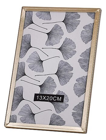 Cadre photo design Gold Home - L. 13 x l. 20 cm