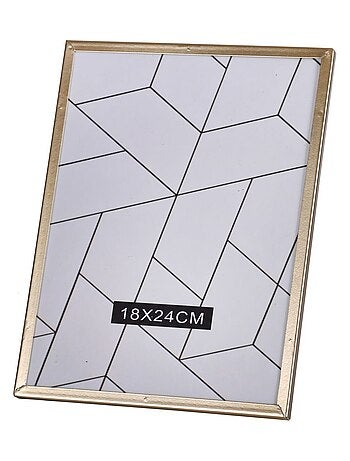 Cadre photo design Gold Home - L. 18 x l. 24 cm