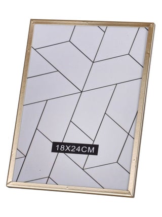 Cadre photo design Gold Home - L. 18 x l. 24 cm