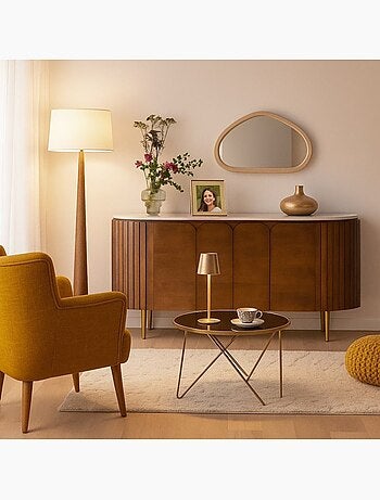 Cadre photo doré sur pied 20x25cm