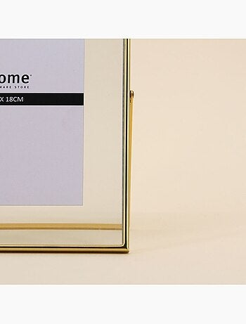 Cadre photo doré sur pied 20x25cm