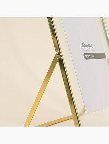 Cadre photo doré sur pied 20x25cm