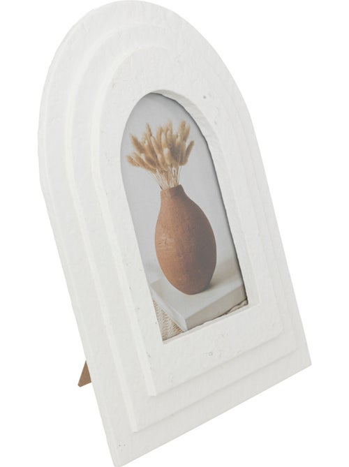 Cadre photo "Emily" en bois 10x15cm blanc - Kiabi Cadre photo "Emily" en bois 10x15cm blanc - Kiabi