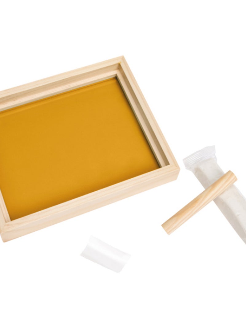 Cadre photo empreinte en bois Pure Frame avec fond réversible Vert - Kiabi