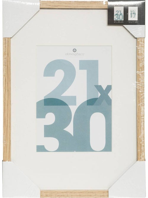 Cadre photo en bois 21x30cm MANU - Kiabi