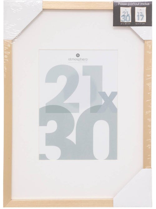 Cadre photo en bois 21x30cm MANU - Kiabi