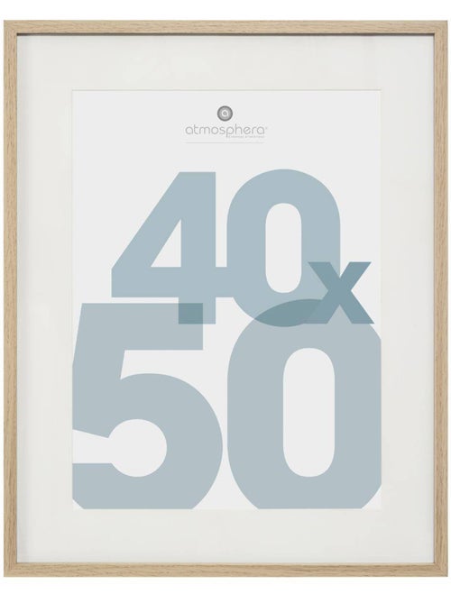 Cadre photo en bois 40x50cm manu - Kiabi