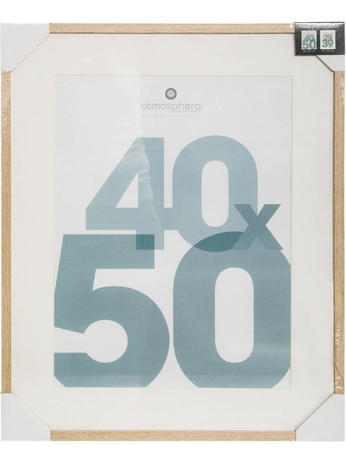 Cadre photo en bois 40x50cm manu - Kiabi