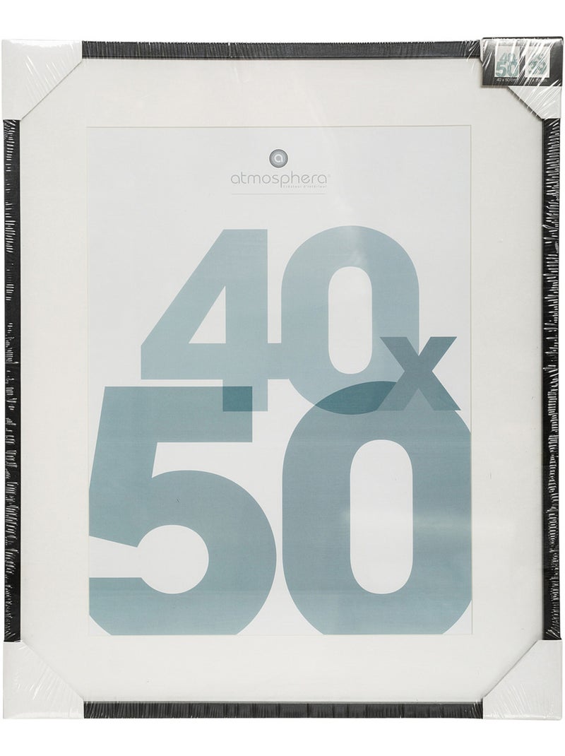 Cadre photo en bois 40x50cm MANU Noir - Kiabi