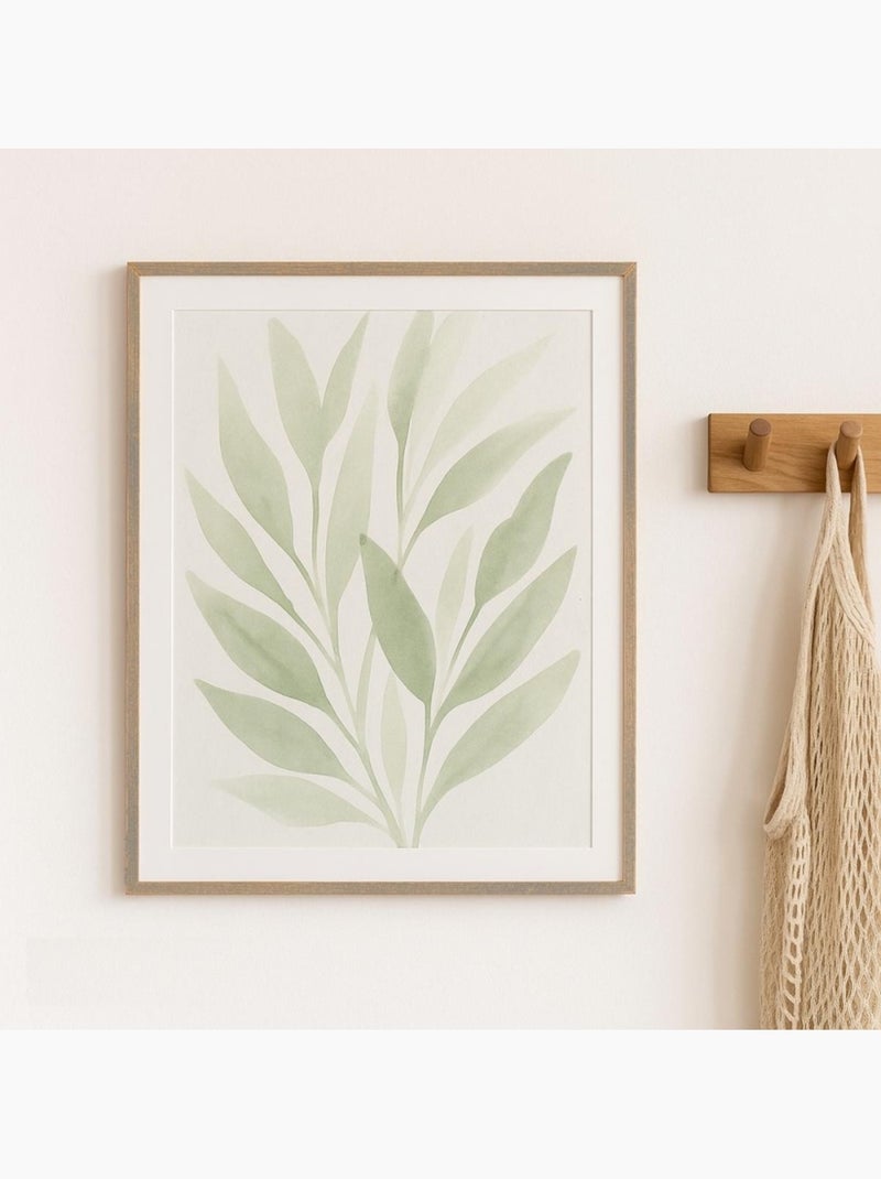 Cadre photo en bois motifs feuillage 40x50cm Beige - Kiabi