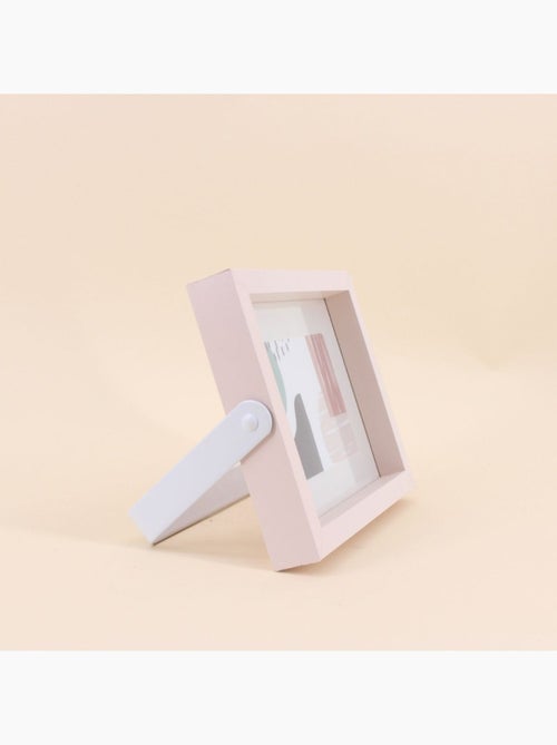 Cadre photo en bois pied métal blanc 10x15cm - Kiabi