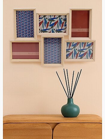 Cadre photo en bois pour 6 vues - AFIBEL