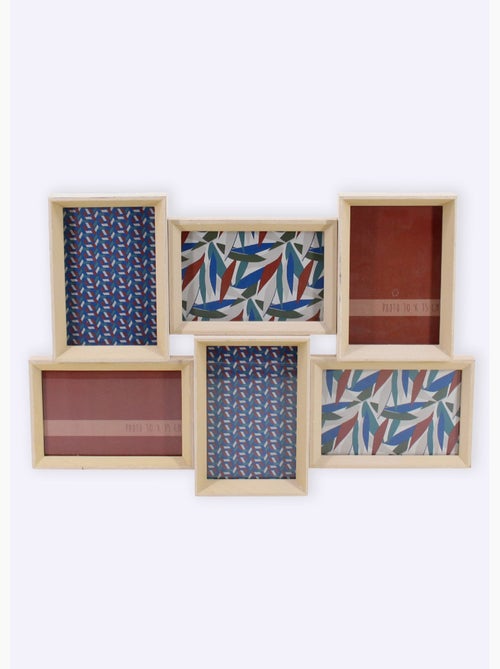 Cadre photo en bois pour 6 vues - AFIBEL - Kiabi