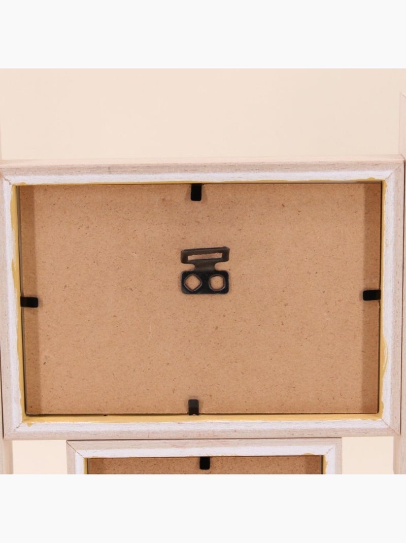 Cadre photo en bois pour 6 vues - AFIBEL Rose - Kiabi