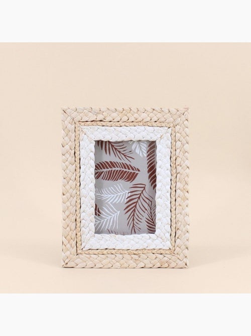 Cadre photo en corde de maïs 25x20cm - Kiabi
