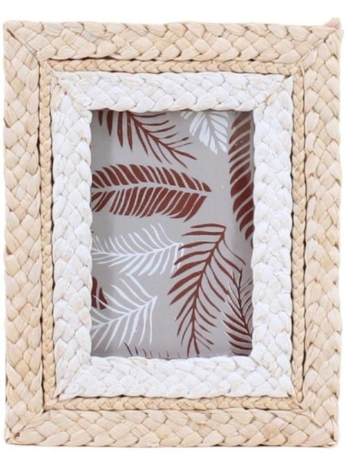 Cadre photo en corde de maïs 25x20cm - Kiabi