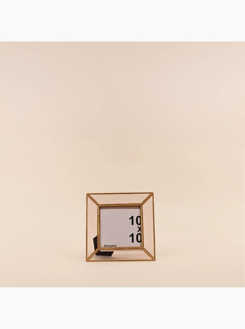 Cadre photo en laiton 10x10cm - Kiabi