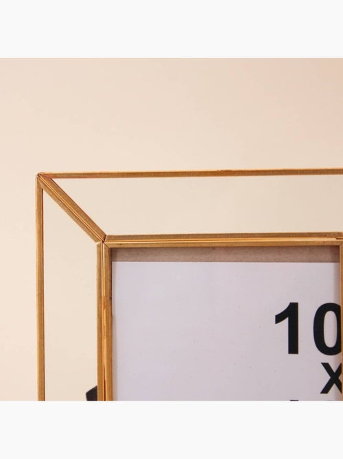 Cadre photo en laiton 10x10cm - Kiabi