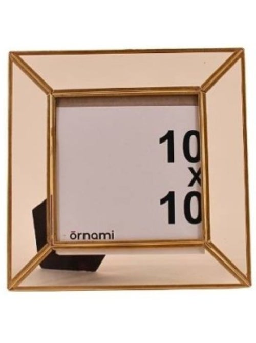 Cadre photo en laiton 10x10cm - Kiabi
