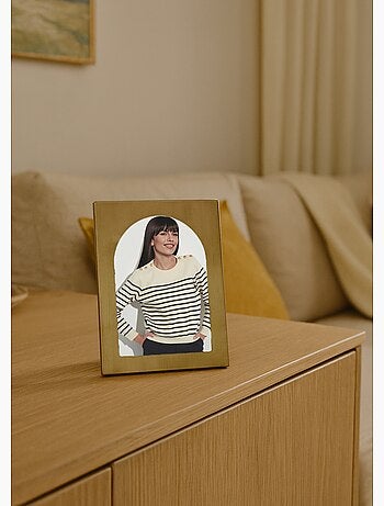 Cadre photo en métal brossé, forme arche - AFIBEL