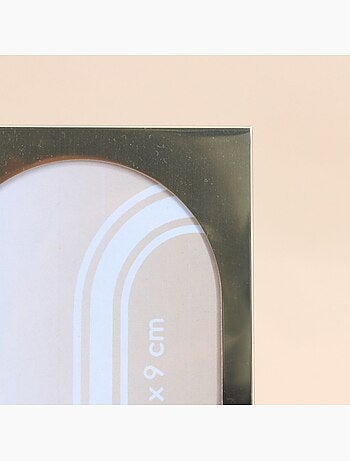 Cadre photo en métal doré 3 photos