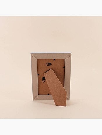 Cadre photo en relief beige 10x15cm