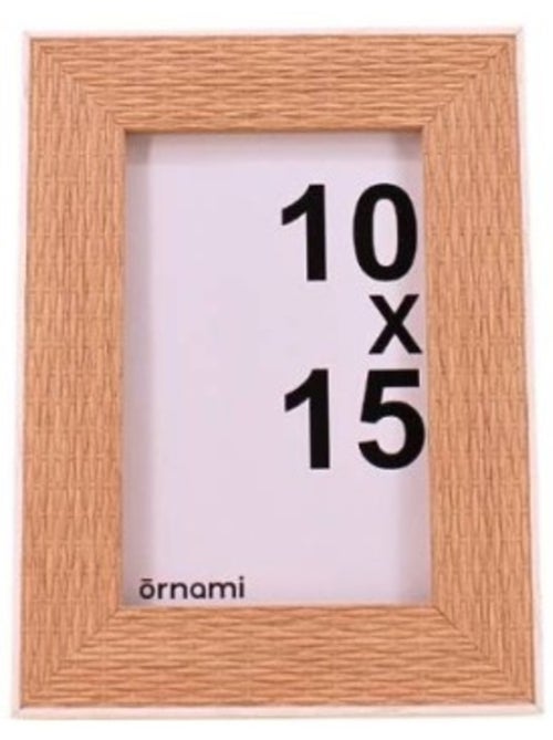 Cadre photo en relief beige 10x15cm - Kiabi