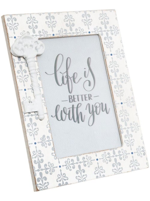 Cadre photo en relief motif clef - Kiabi