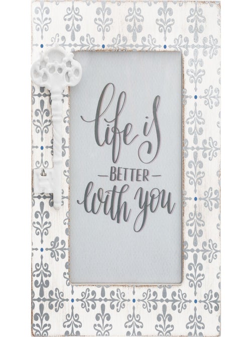Cadre photo en relief motif clef - Kiabi
